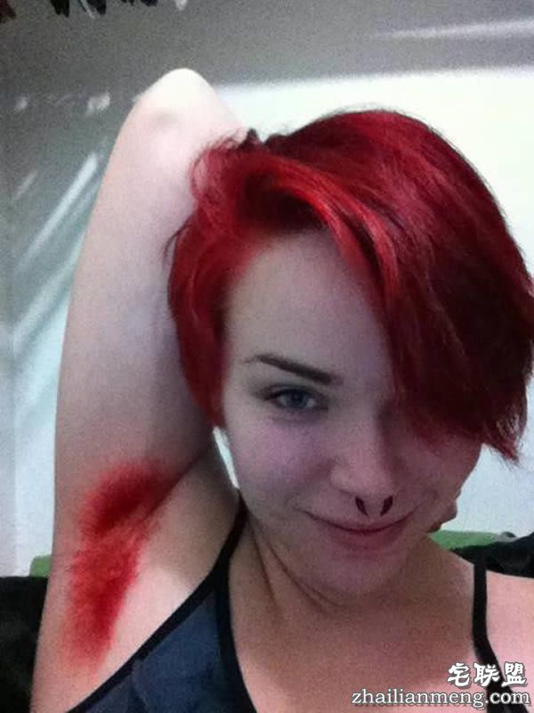 彩色腋毛好任性，这简直是逆天了！