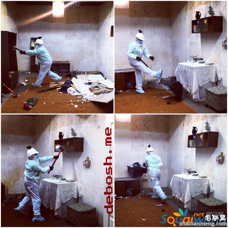 俄罗斯推出发泄服务 房间里东西随意砸