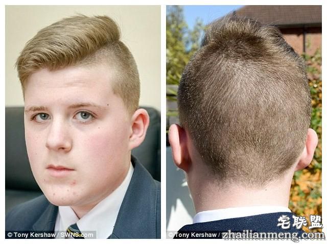 英国高中14岁男孩因发型“太潮”被关进小黑屋罚做试卷