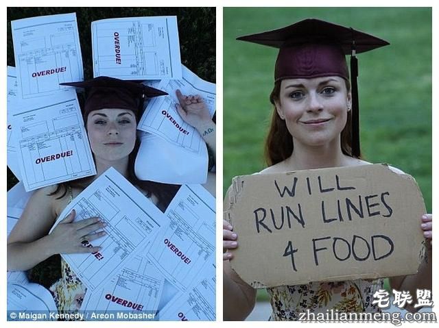 欠债才性感！美国女大学生躺支票中拍毕业照，向父母和青春致歉
