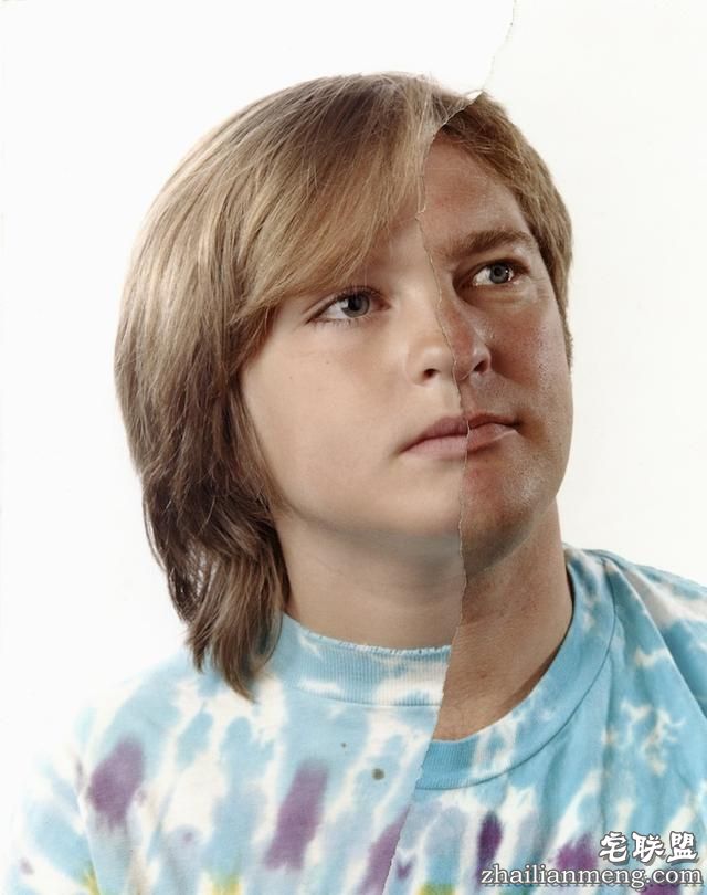 将父母的半张脸与子女的拼凑在一起...基因太强大！