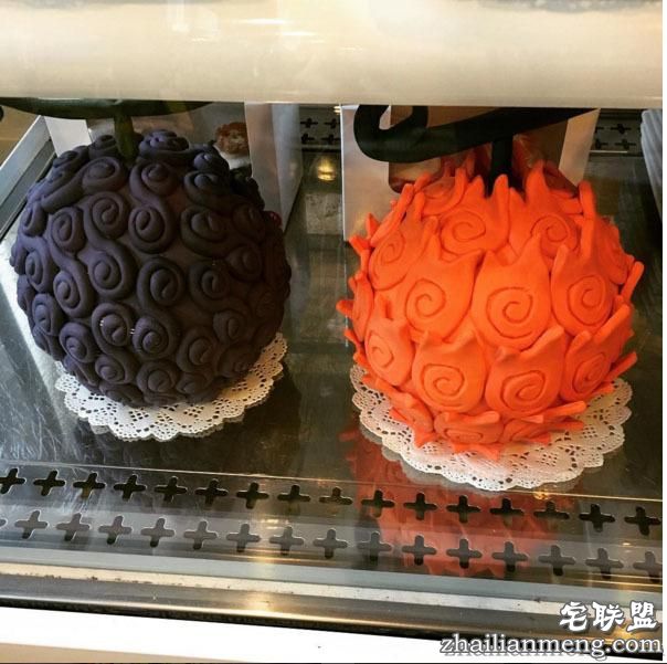 网友制作《海贼王》恶魔果实蛋糕