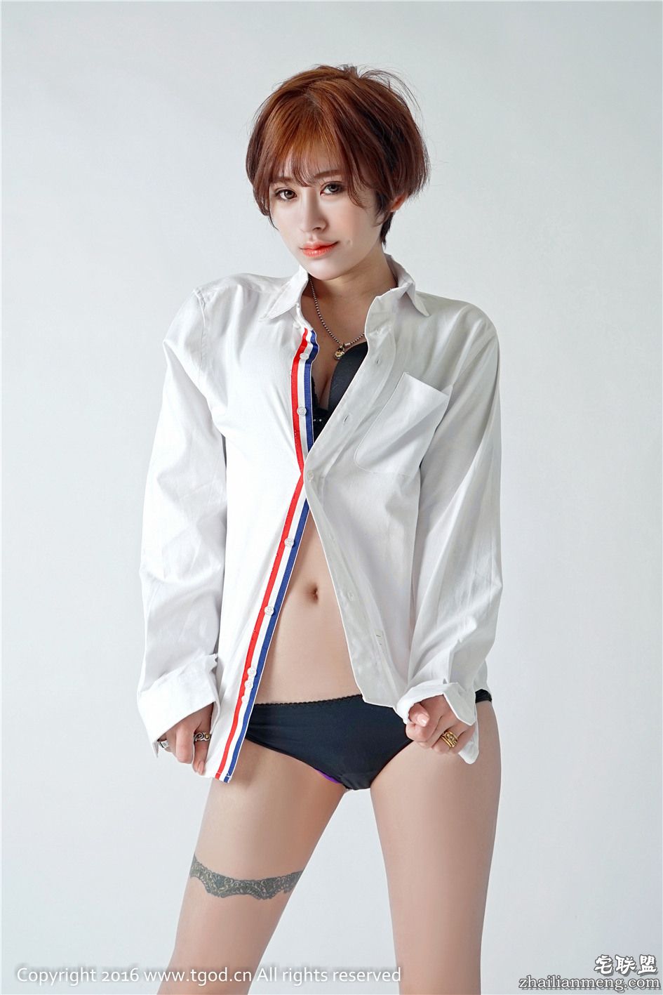 [推女神] 短发气质美女赵亚男野性之美棚拍大图 第285期 第15张