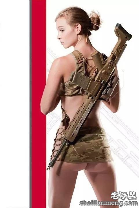 比基尼美女配名枪，这个枪支公司的广告绝了