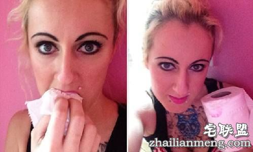 英国女子爱吃厕所手纸  一天一卷难自控！