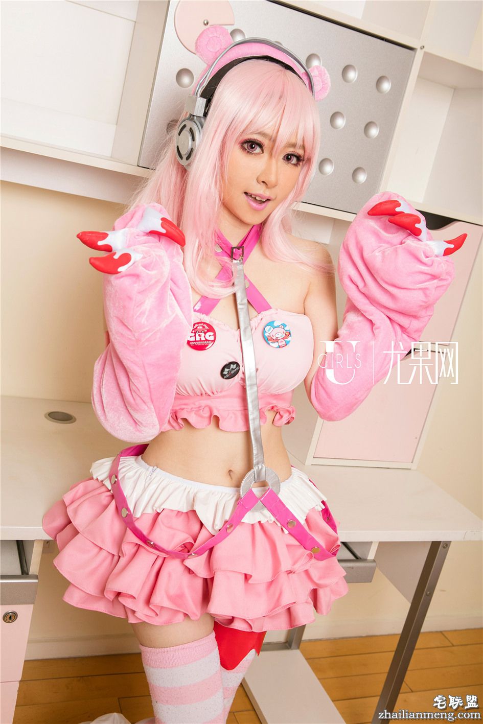 [尤果网] COSPLAY美女梓喵九尾狐制服美艳写真 第310期第6张