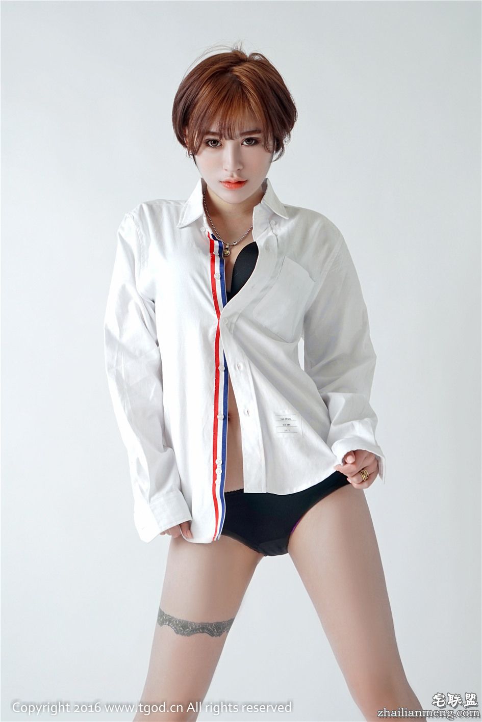 [推女神] 短发气质美女赵亚男野性之美棚拍大图 第285期 第5张