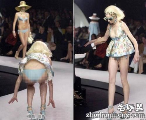 模特走秀中出现这种情况