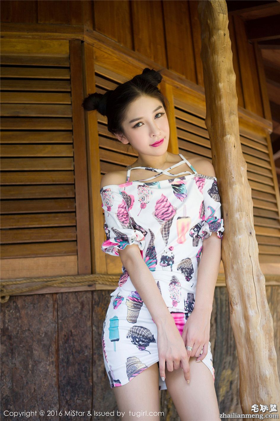 [魅妍社] 长发风骚嫩模戴小唯黑色蕾丝的诱惑 Vol.082第10张