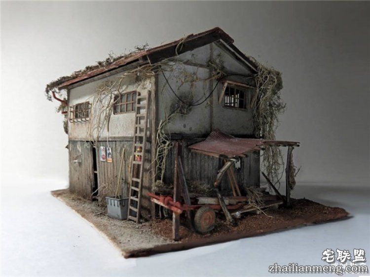 日本男子做出超迷你废墟模型，太不可思议了