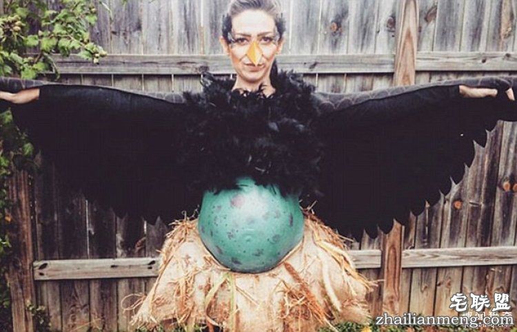 万圣节装扮最大赢家是孕妇妈妈，让你笑到哭吓到哭