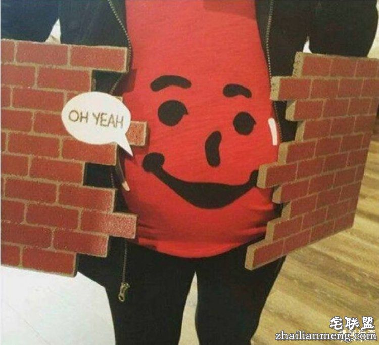 万圣节装扮最大赢家是孕妇妈妈，让你笑到哭吓到哭