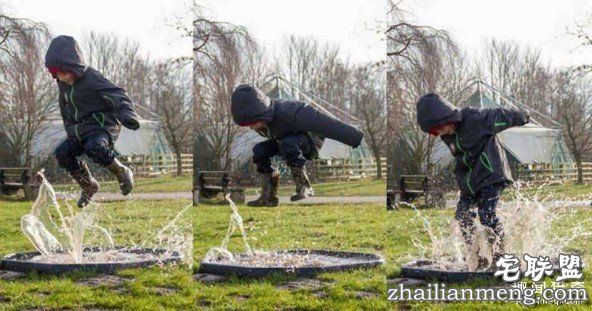 英国举行跳水坑比赛 各地的萌娃们都前来参赛 第4张图片