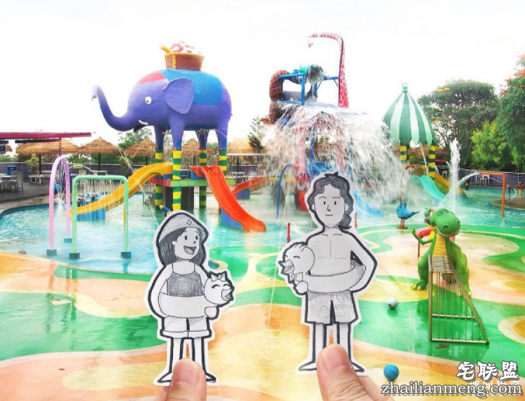 另类旅行照，带着漫画去旅行！