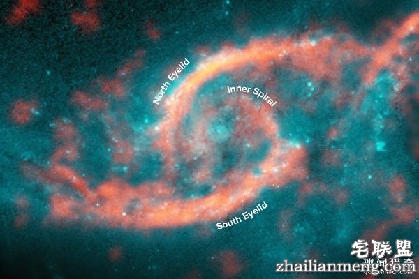 相撞星系构成太空巨眼，眼睑瞳孔清晰可见--趣味说