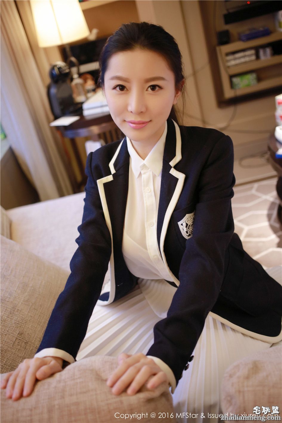 [模范学院] 可爱美乳嫩模慕羽茜酒店写真照 Vol.076第4张