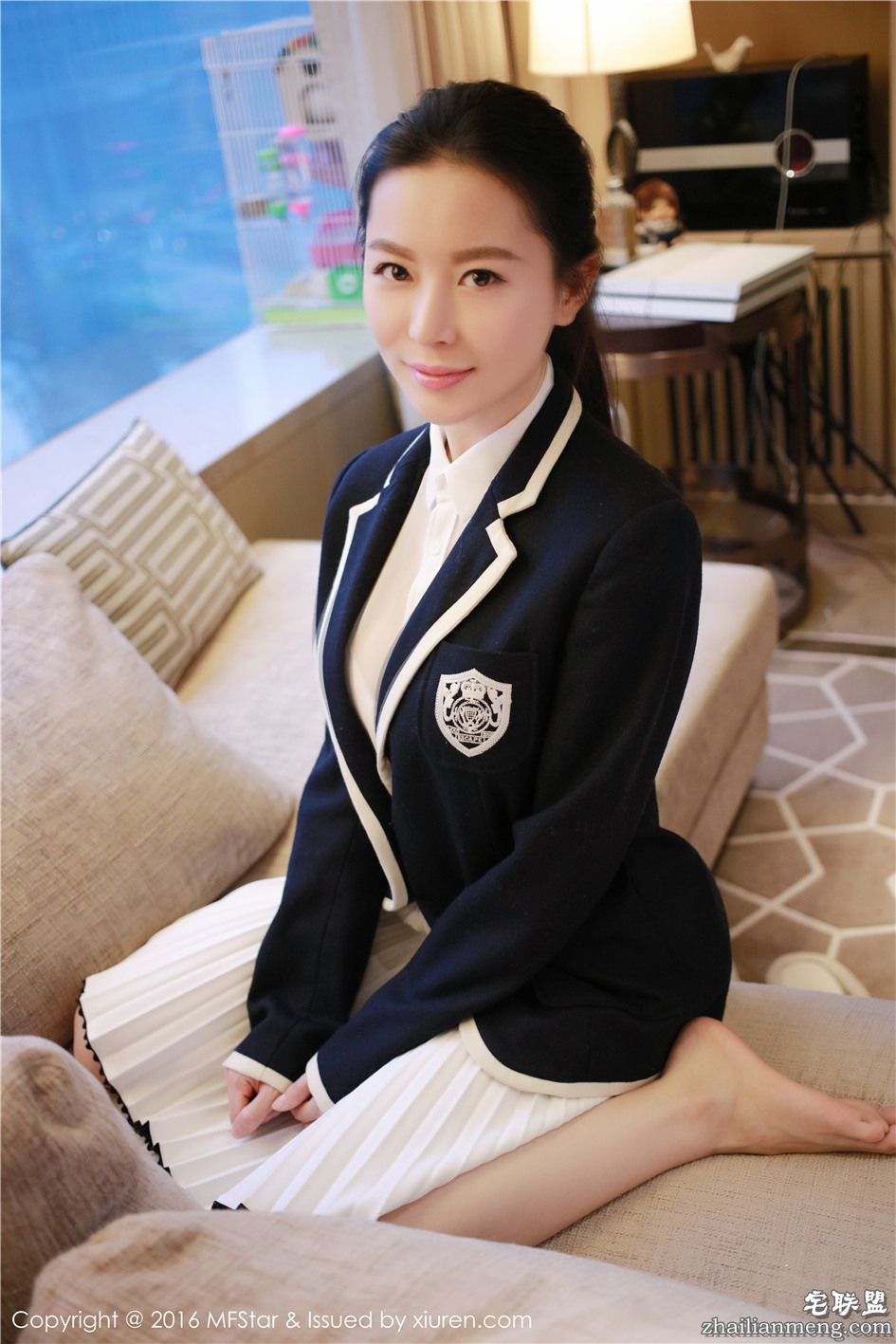 [模范学院] 可爱美乳嫩模慕羽茜酒店写真照 Vol.076第3张