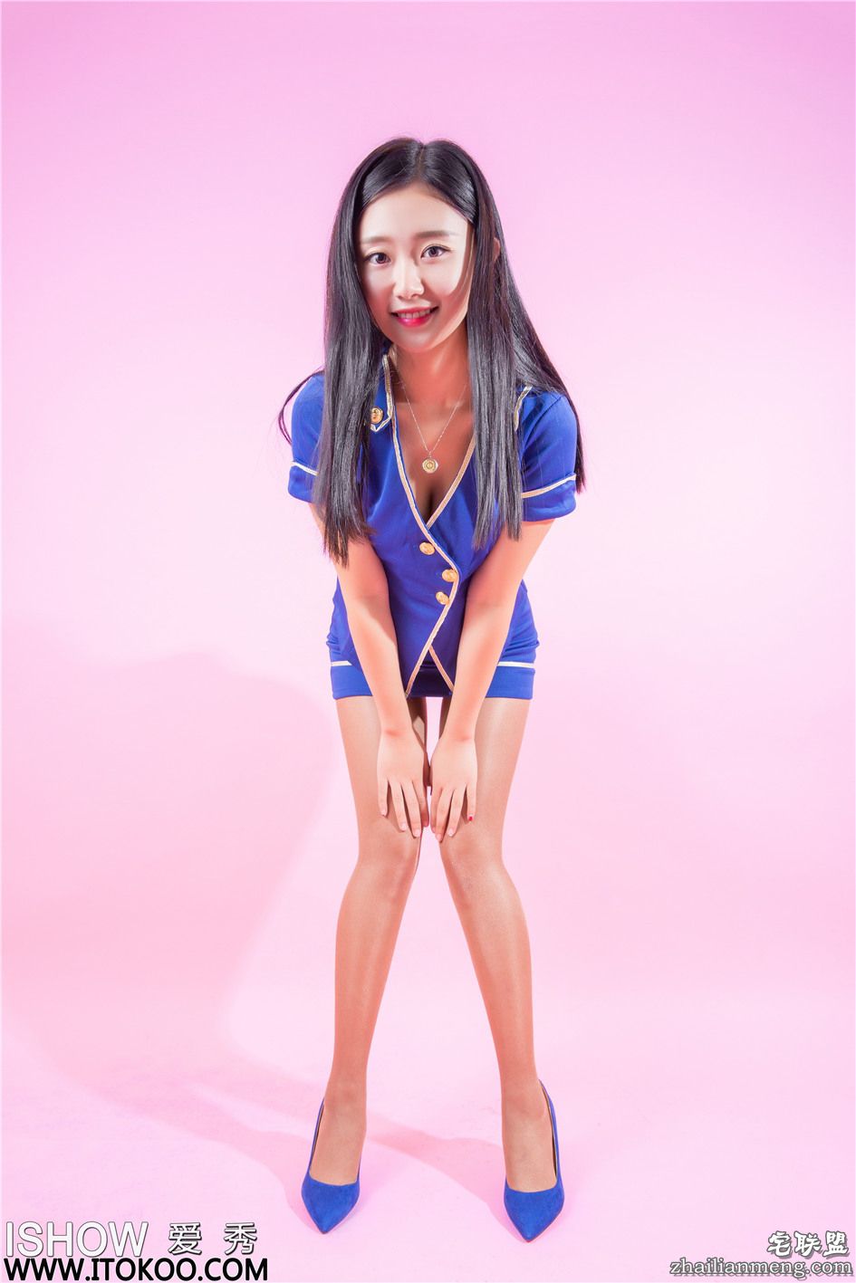 [爱秀] 丝袜美女樱桃Cherry美腿制服诱惑写真 No.079第6张