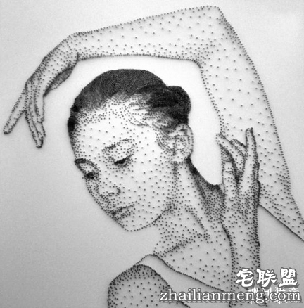 这是用钉子“画画”，看完我就跪了！