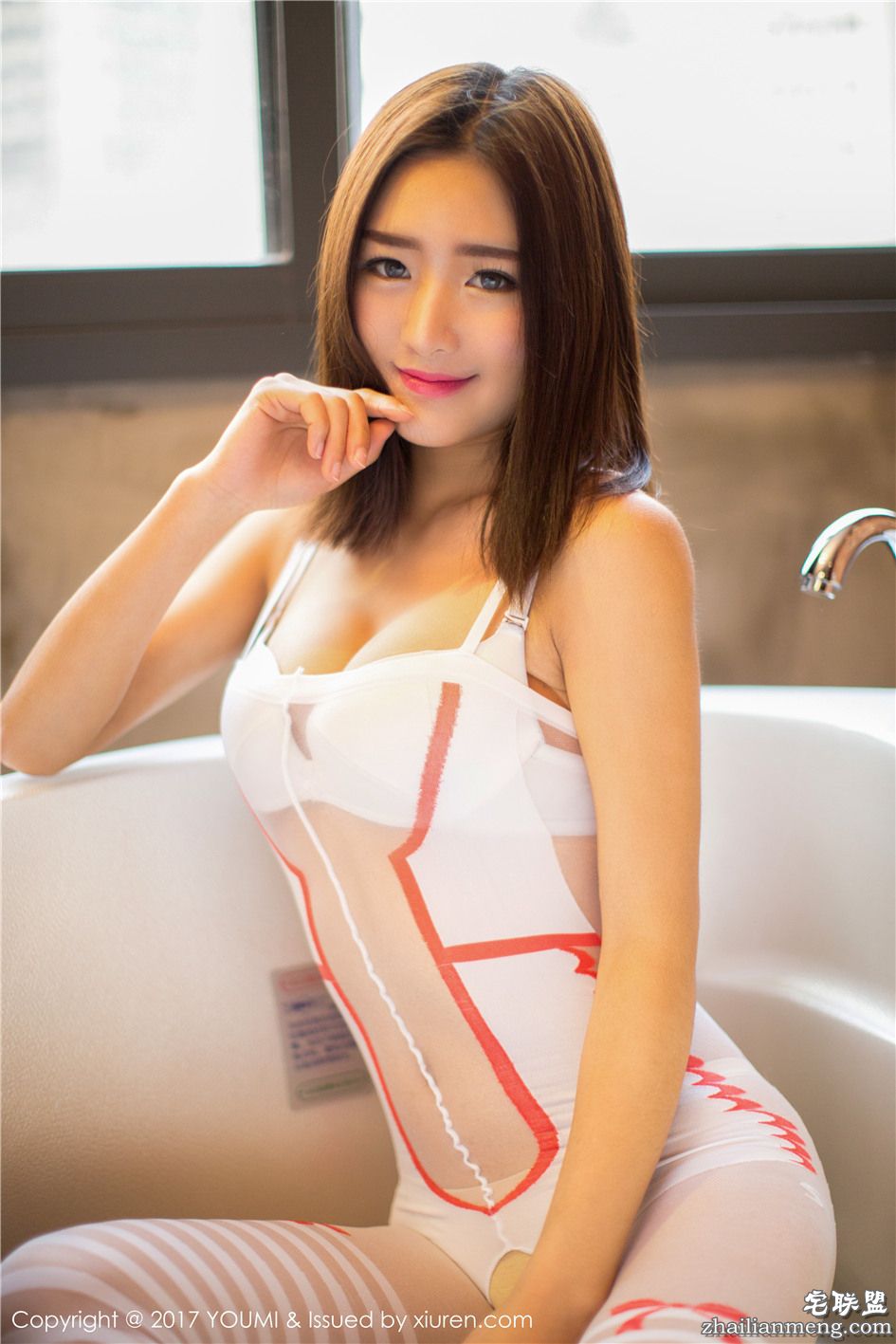 [尤蜜荟] 胸大兔女郎周琰琳LIN销魂浴室照 Vol.015 第2张