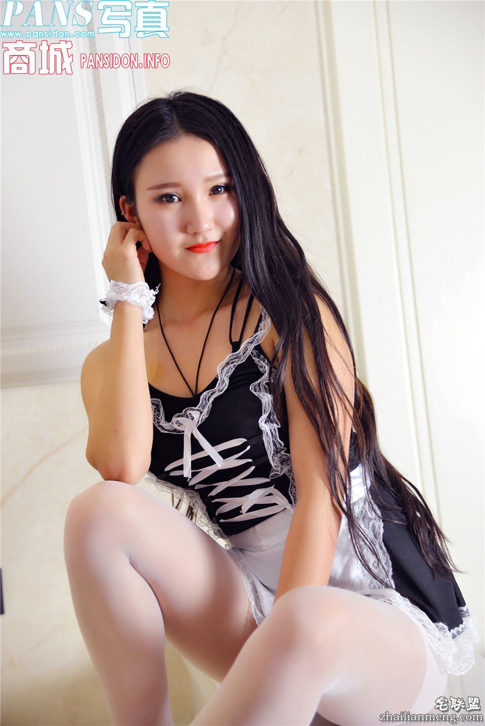 [PANS] 高跟鞋妹子安妮白丝女仆诱惑 第699期第8张