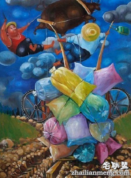 一个画了30年画的农民，以前没卖出去现在大爆发，成中国毕加索(1)