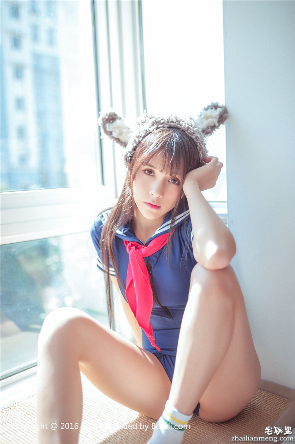 [波萝社] 可爱情趣学生装女生夏美酱图片 VOL.114第2张