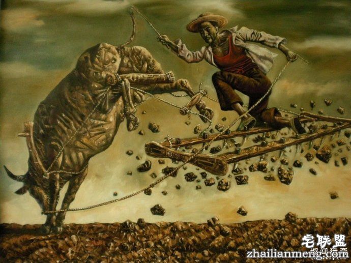 一个画了30年画的农民，以前没卖出去现在大爆发，成中国毕加索(2)