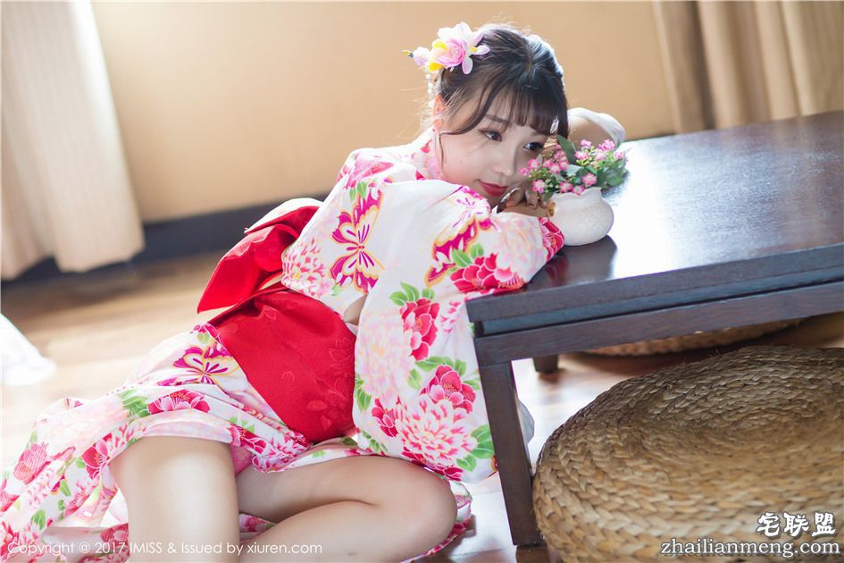 [爱蜜社] 樱花和服美女芝芝Booty日系高清写真 Vol.170第5张