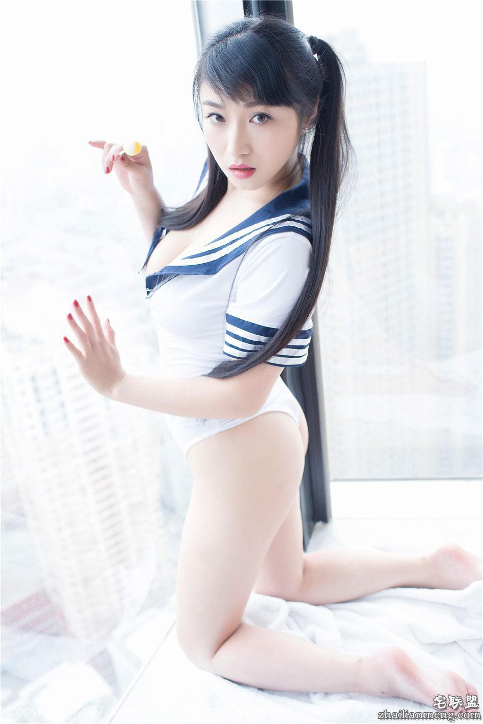 [秀人网] 长发大眼美女盼盼玉奴清纯写真图片 第708期第7张