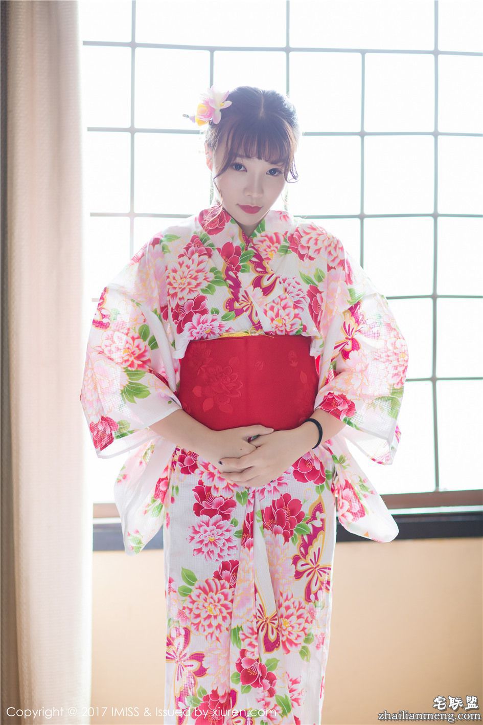 [爱蜜社] 樱花和服美女芝芝Booty日系高清写真 Vol.170第2张