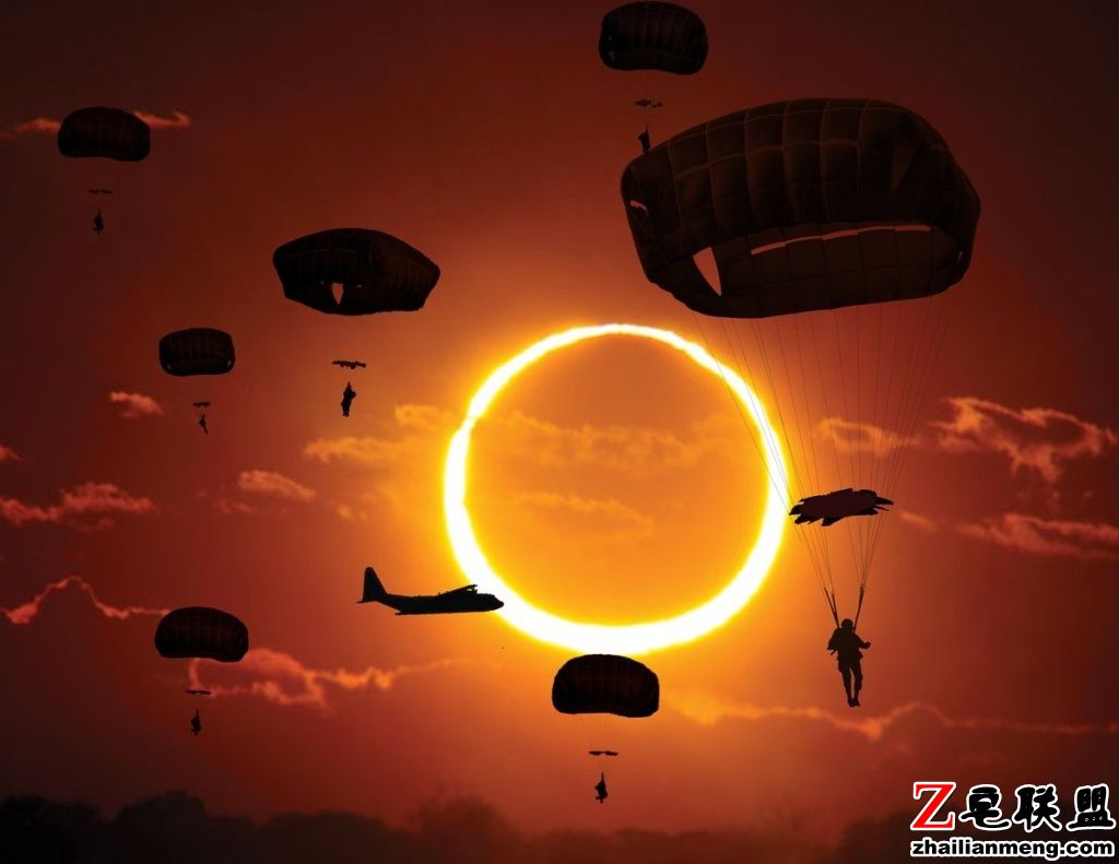 日食伞兵，美国陆军第82空降师发推蹭热点