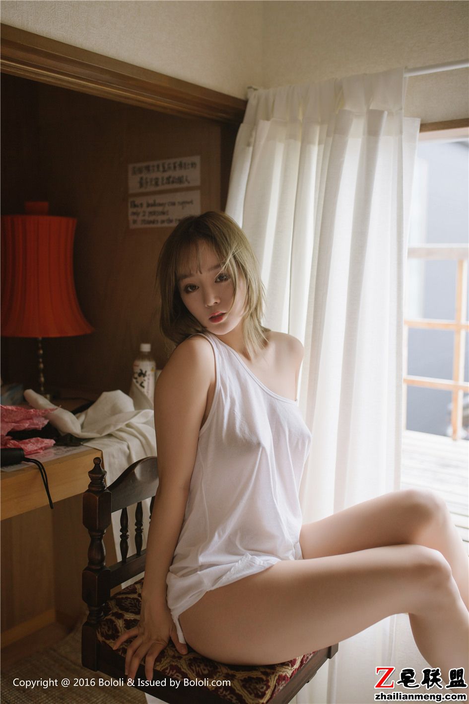 [波萝社] 透纱黑裙气质美女王雨纯性感真空诱惑 VOL.177第6张