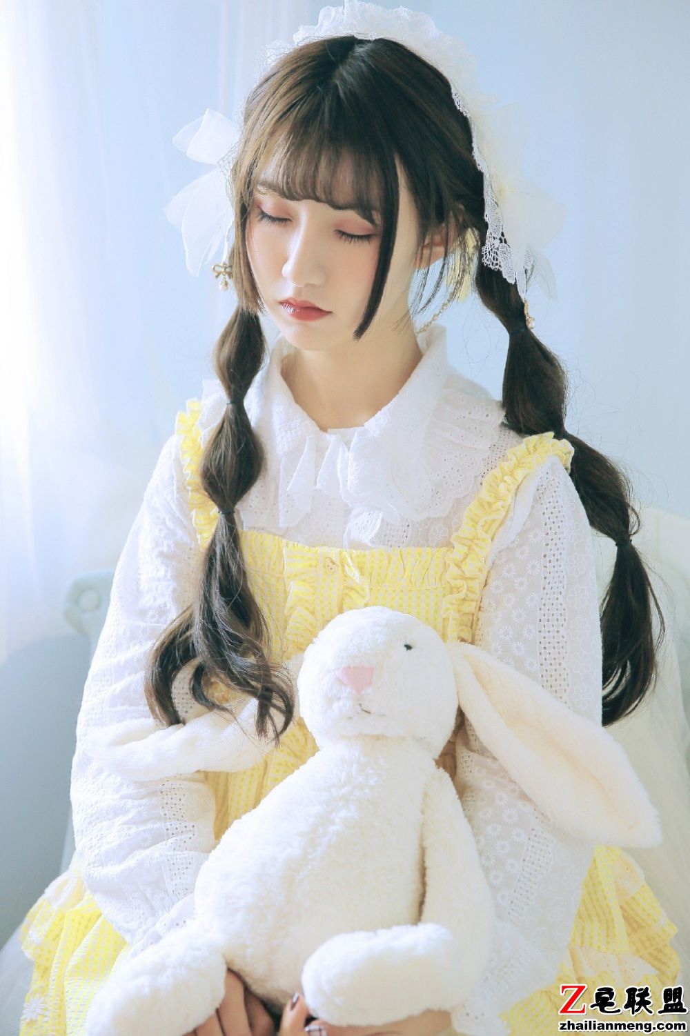 森林系日式美女俏皮马尾辫甜美阳光唯美小清新写真