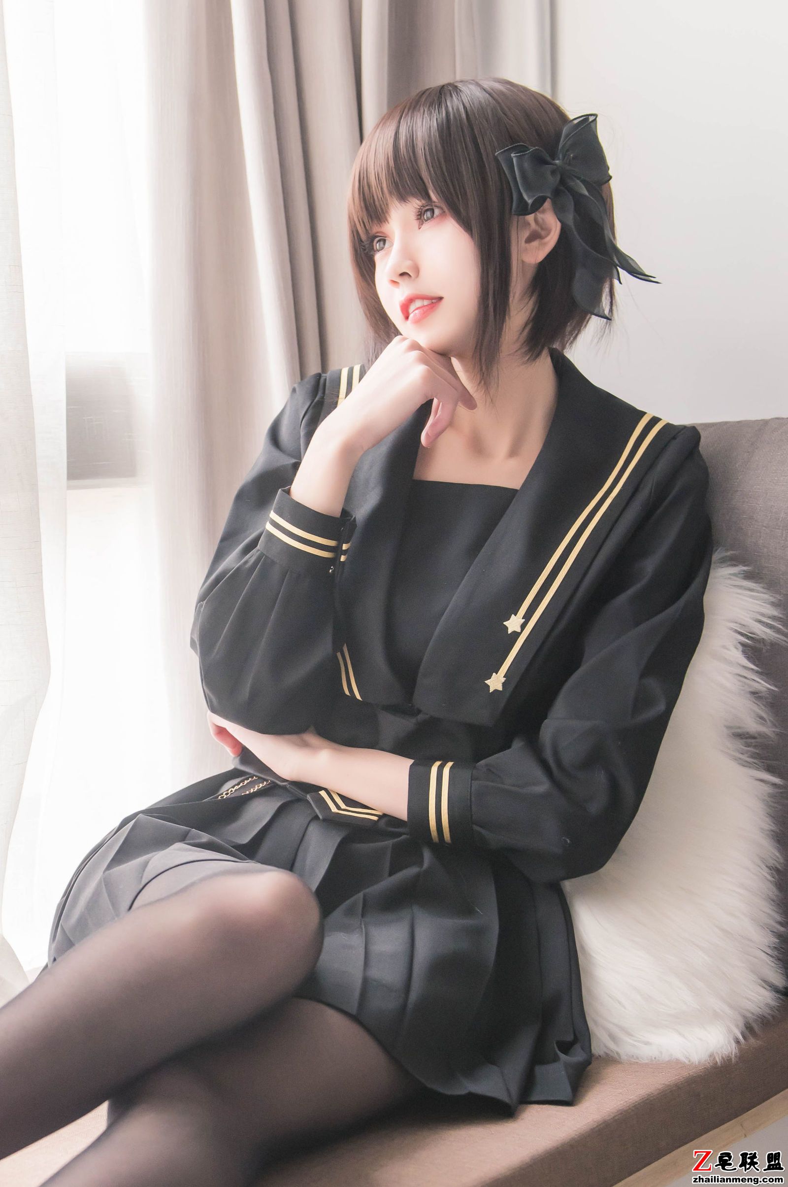 [Coser美女] 小妖精你的负卿 - 窗台制服 写真套图第6张