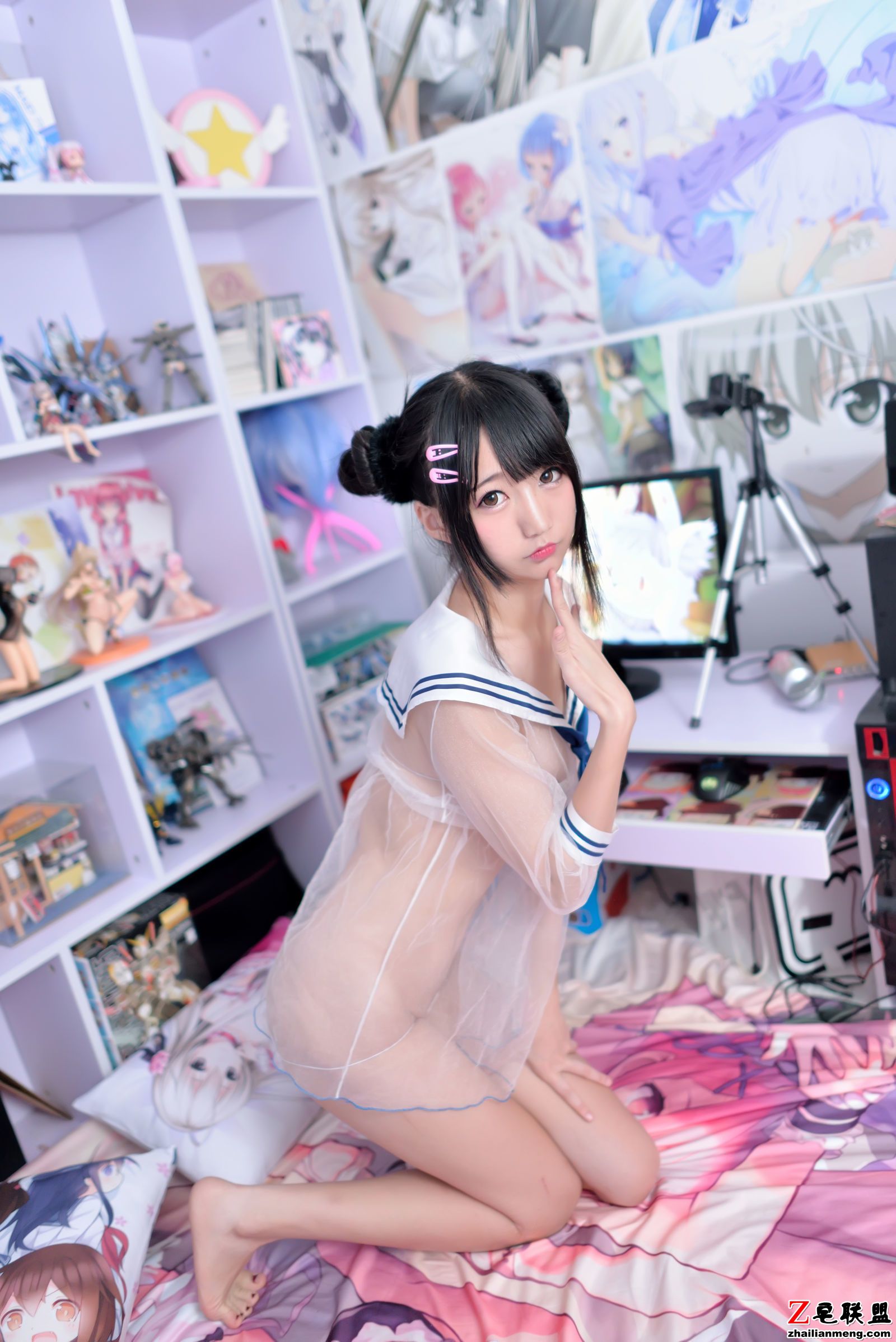 [CosPlay美女] Nagesa魔物女 - 透视水手服+丁字裤 <a href=https://www.zhailm.com/e/tags/?tagname=%E5%86%99%E7%9C%9F%E5%A5%97%E5%9B%BE target=_blank class=infotextkey>写真套图</a>第2张