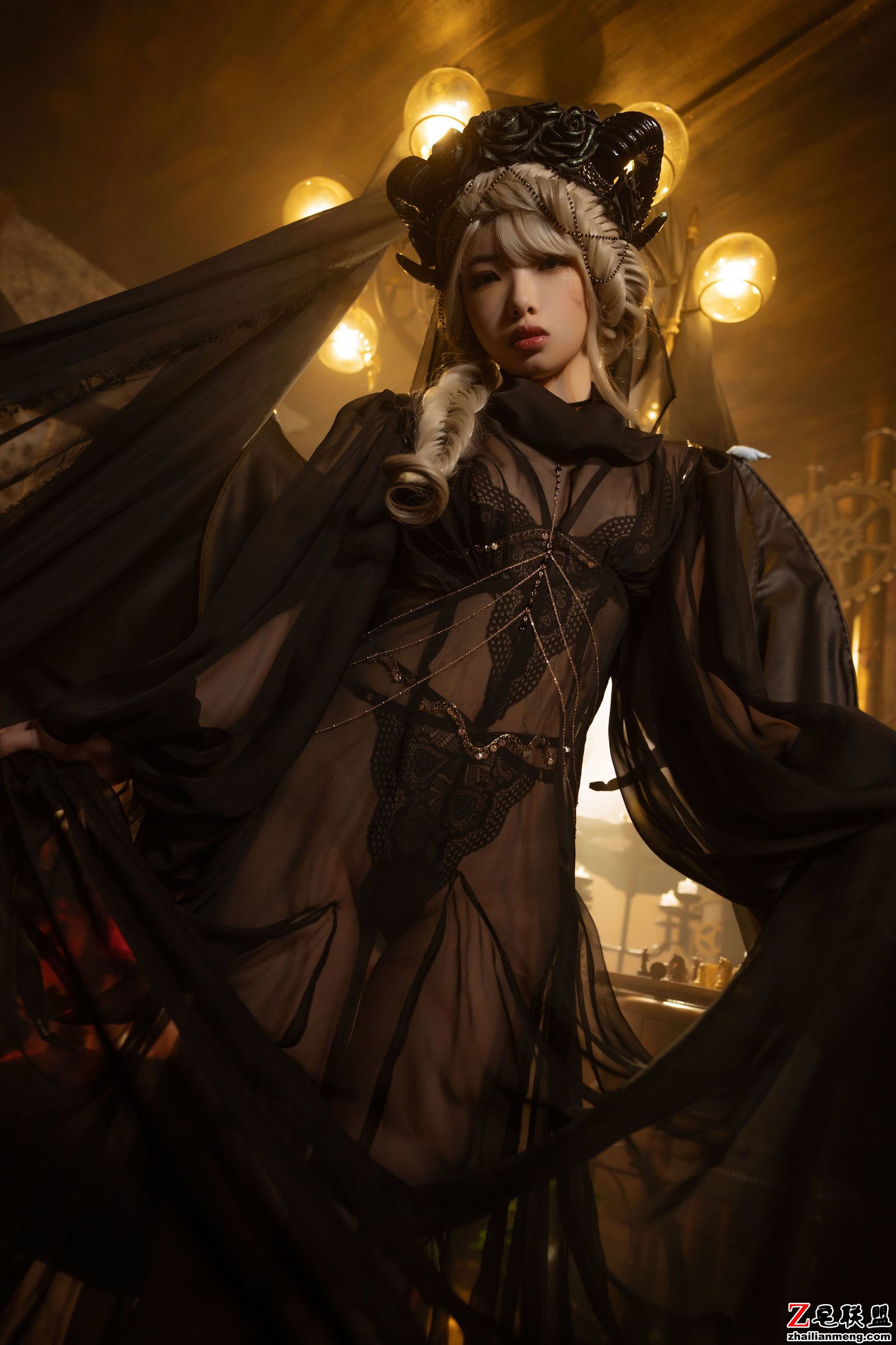 [CosPlay美女] 动漫博主雯妹 - 魅魔 gothic devil 写真套图第9张