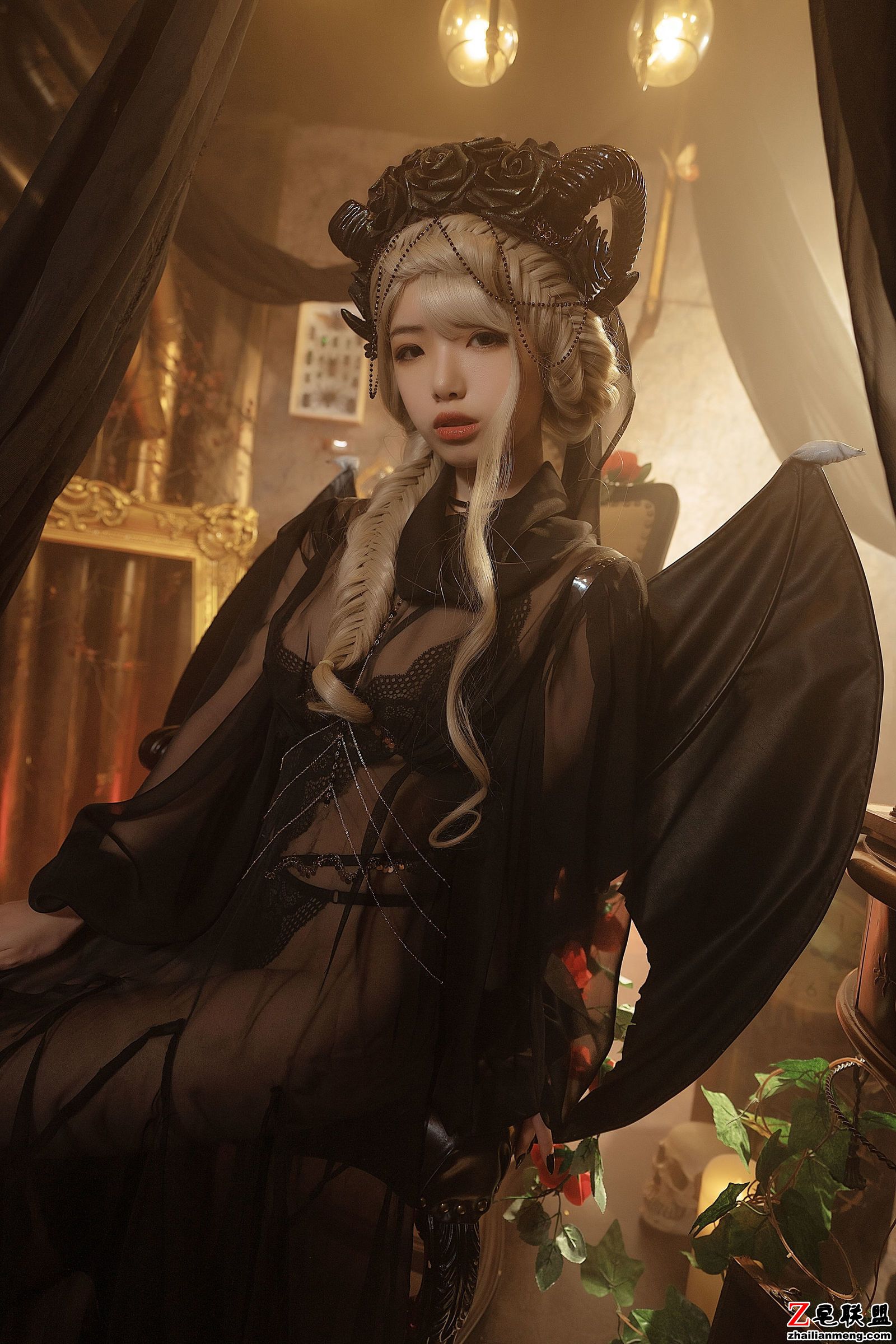 [CosPlay美女] 动漫博主雯妹 - 魅魔 gothic devil <a href=https://www.zhailm.com/e/tags/?tagname=%E5%86%99%E7%9C%9F%E5%A5%97%E5%9B%BE target=_blank class=infotextkey>写真套图</a>第2张