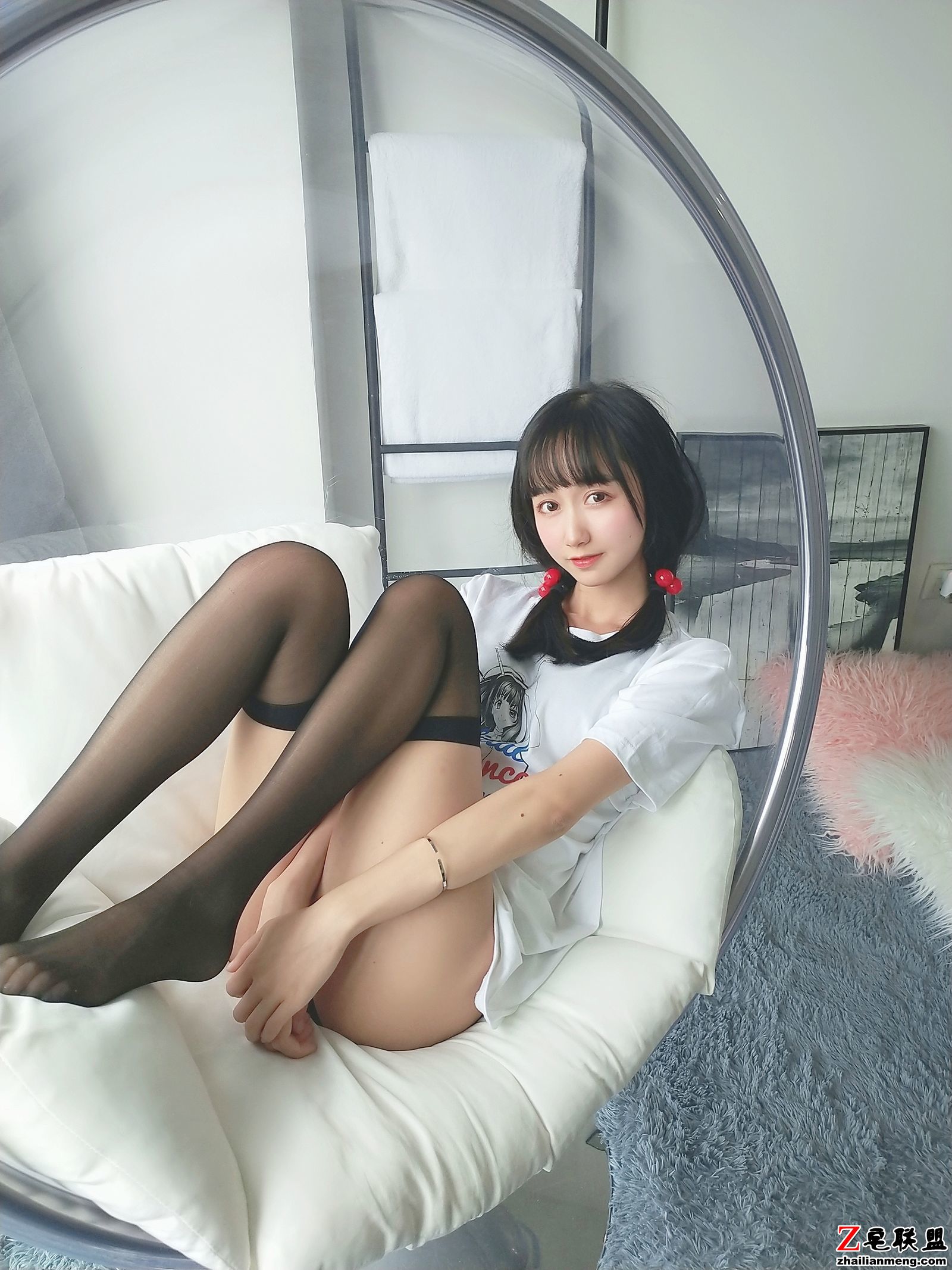 [萌妹子Coser] 木绵绵OwO - 智能型彼女T恤图 写真套图第9张
