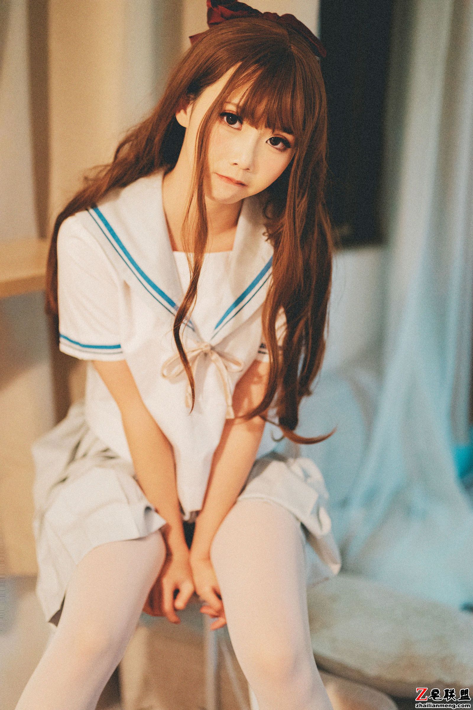 [CosPlay美女] 面饼仙儿 - JK秀+阿凡达私房 写真套图第9张