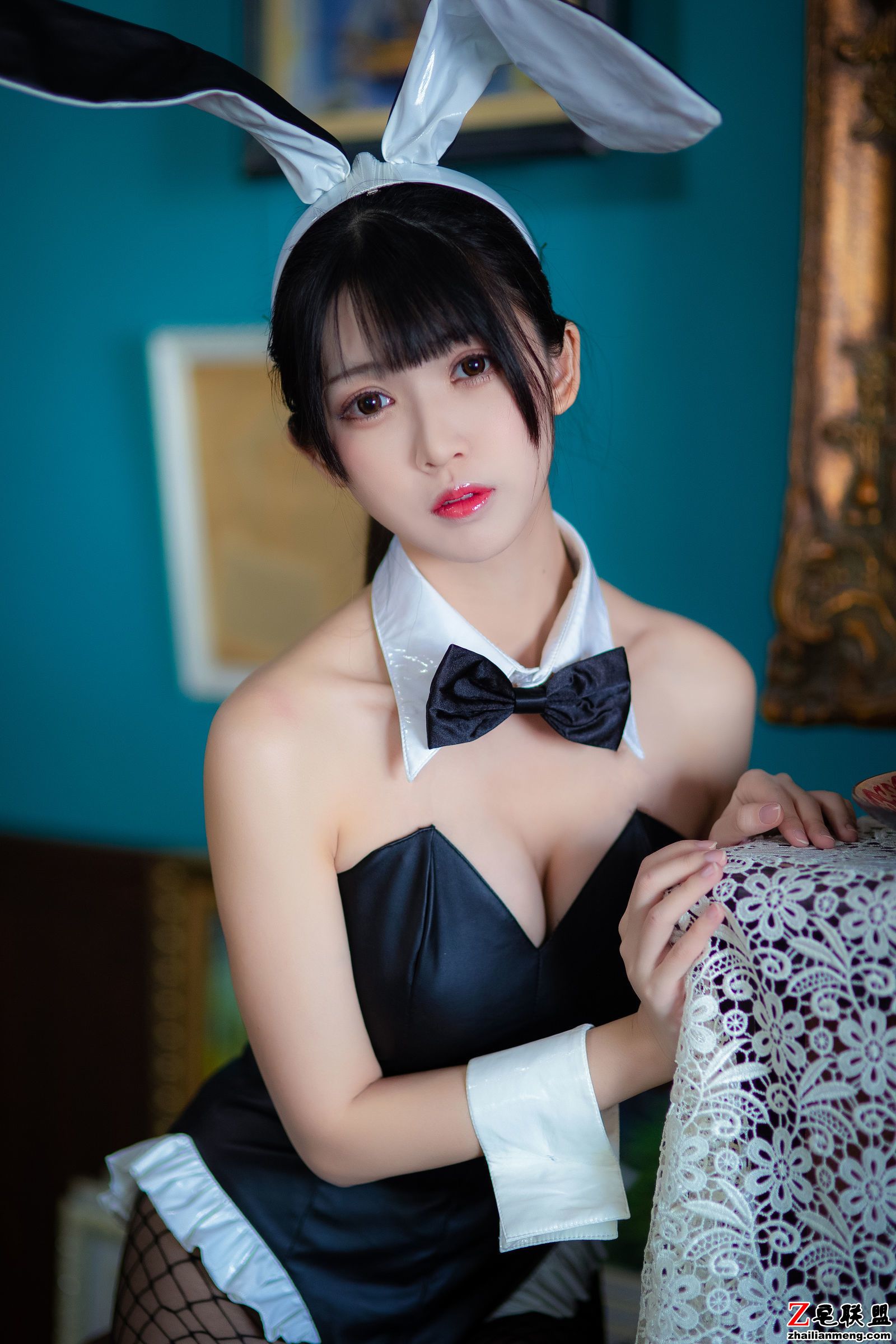 [CosPlay美女] 鳗鱼霏儿 - 加藤惠 兔女郎 写真套图第3张