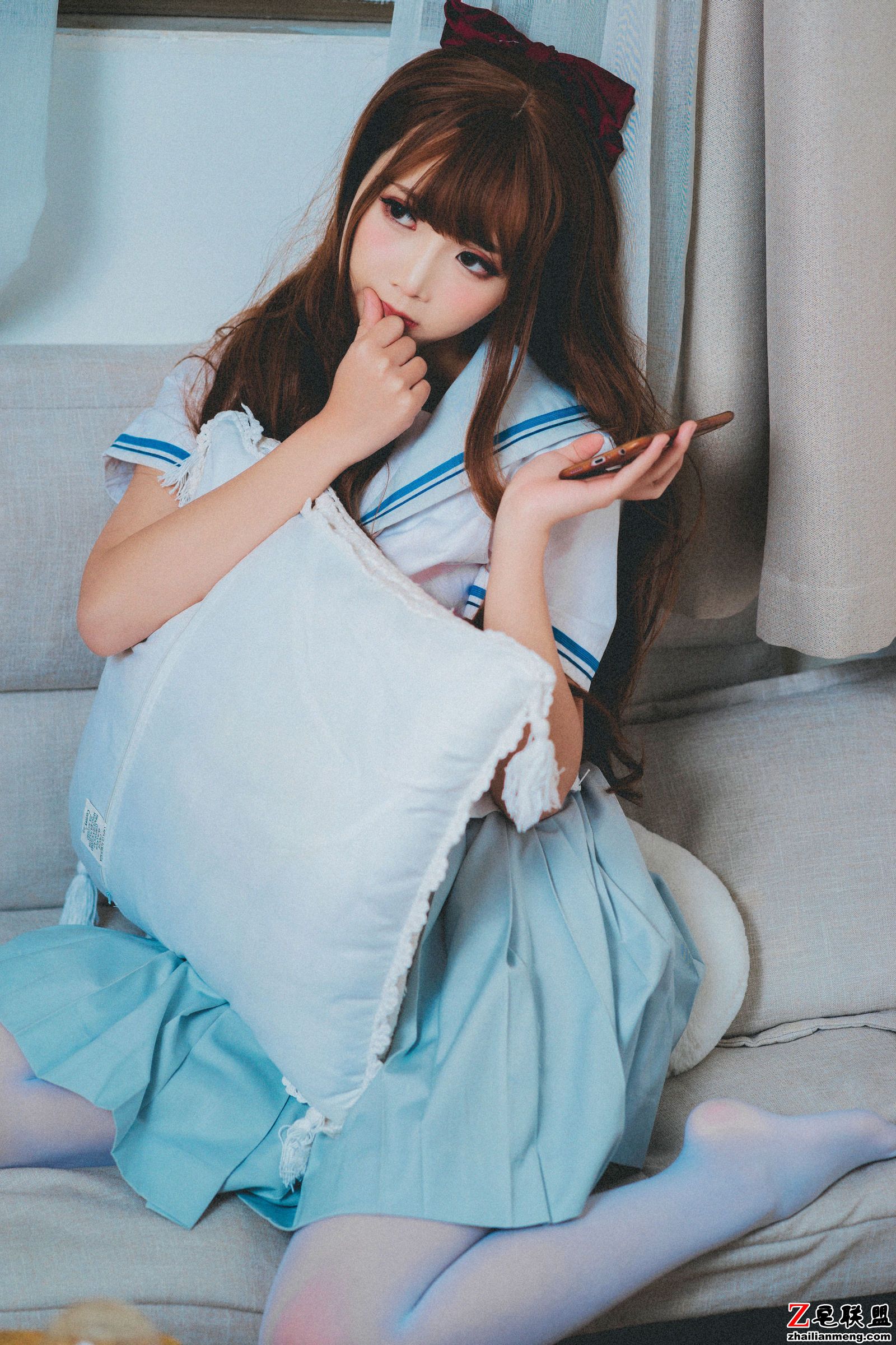 [CosPlay美女] 面饼仙儿 - JK秀+阿凡达私房 写真套图第7张