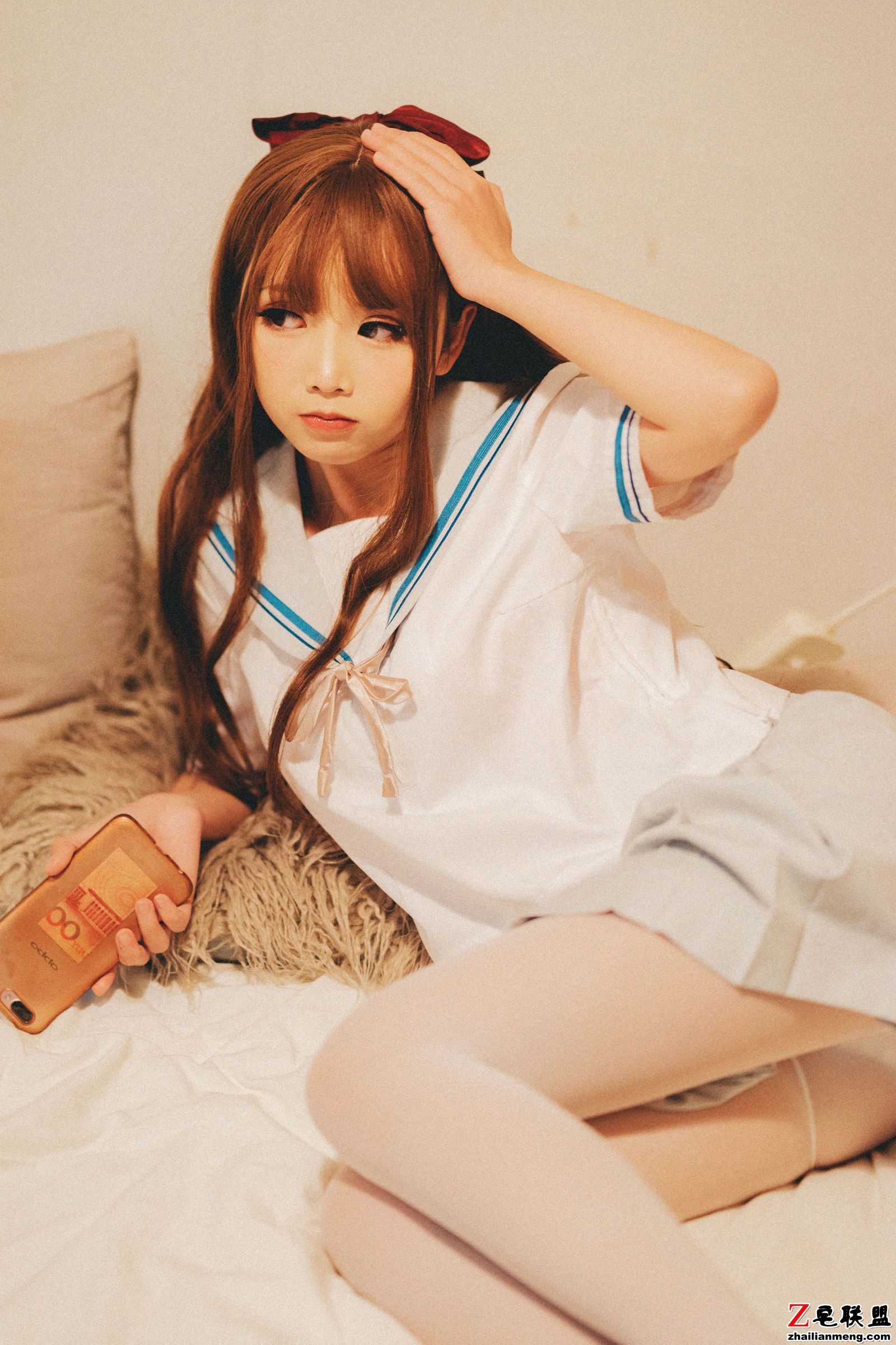 [CosPlay美女] 面饼仙儿 - JK秀+阿凡达私房 写真套图第10张