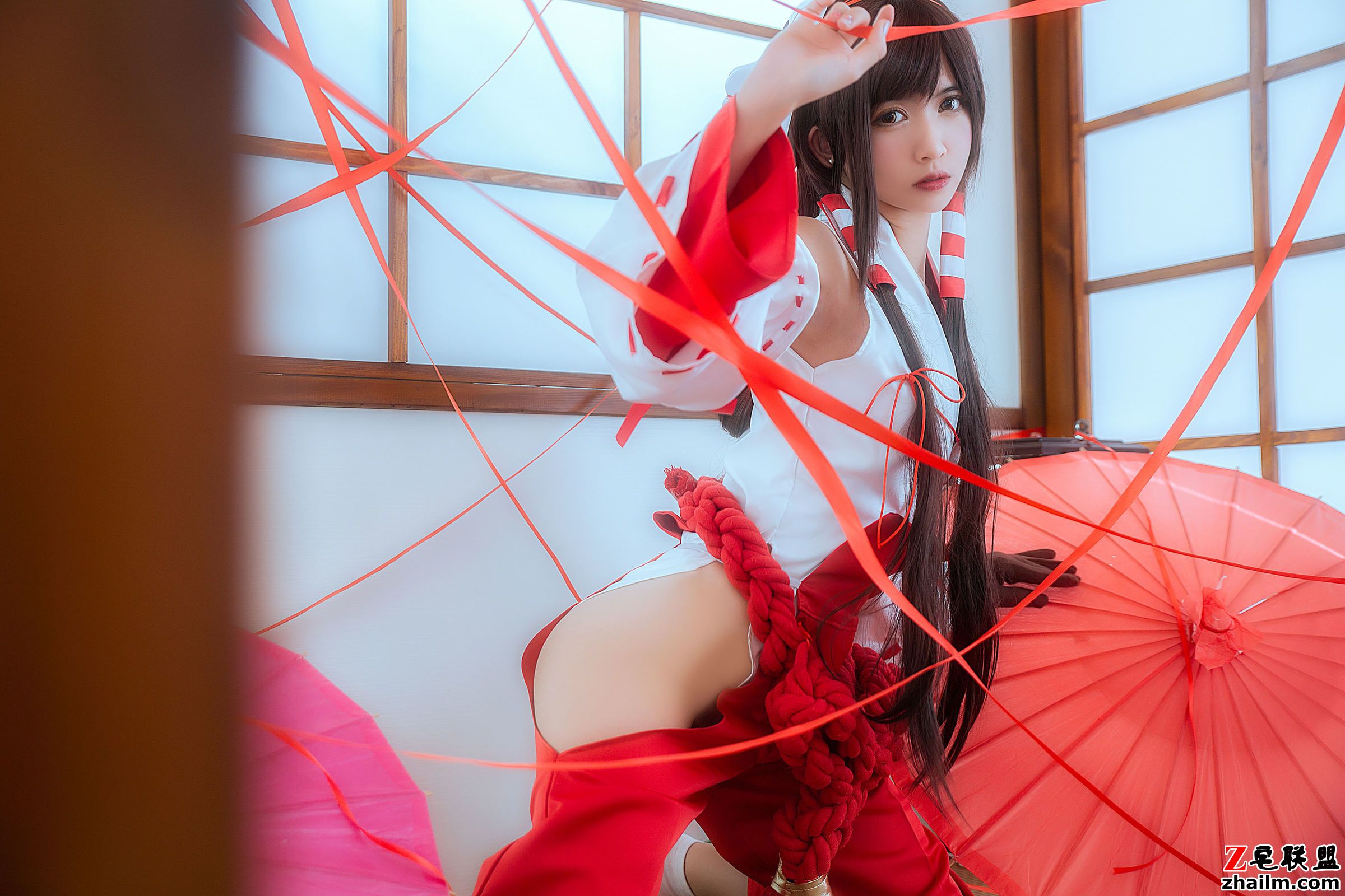[CosPlay美女] 鳗鱼霏儿 - 巫女 写真套图第10张