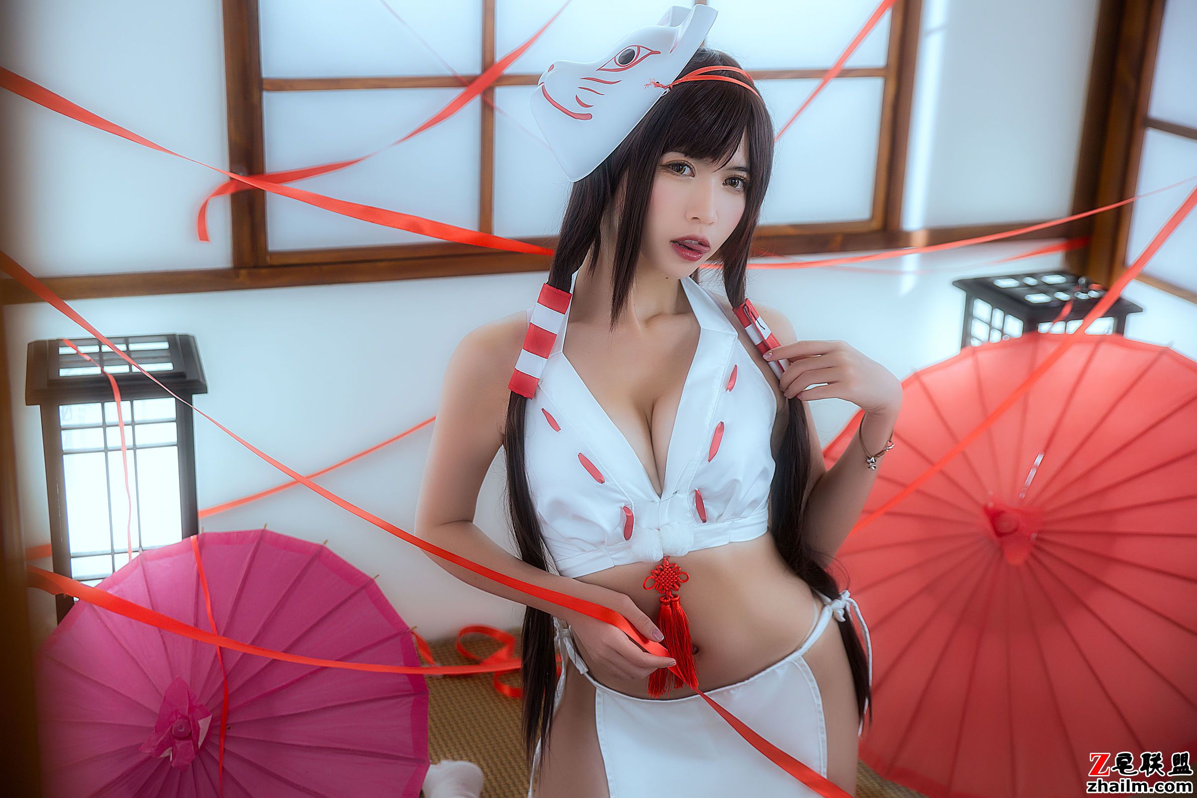 [CosPlay美女] 鳗鱼霏儿 - 巫女 写真套图第12张