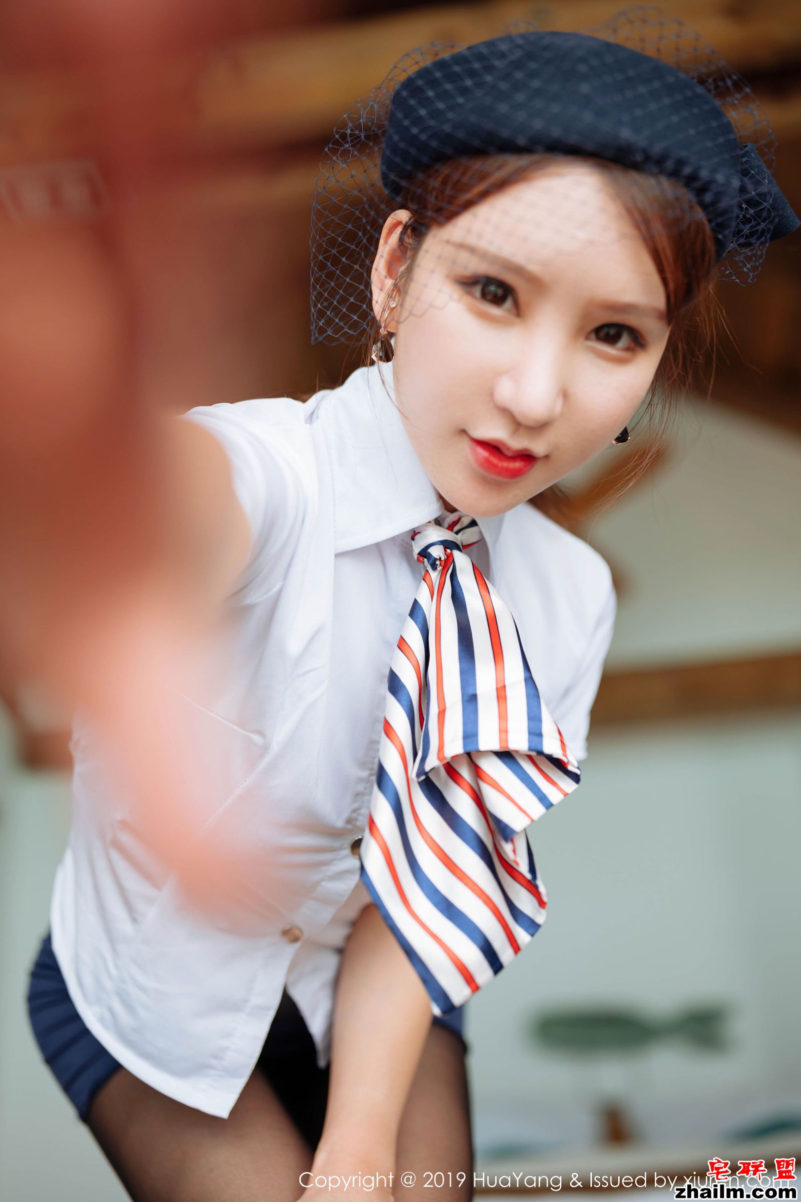 [HuaYang花漾] Vol.186 周于希Sandy - 空姐制服内衣丝袜诱惑第8张