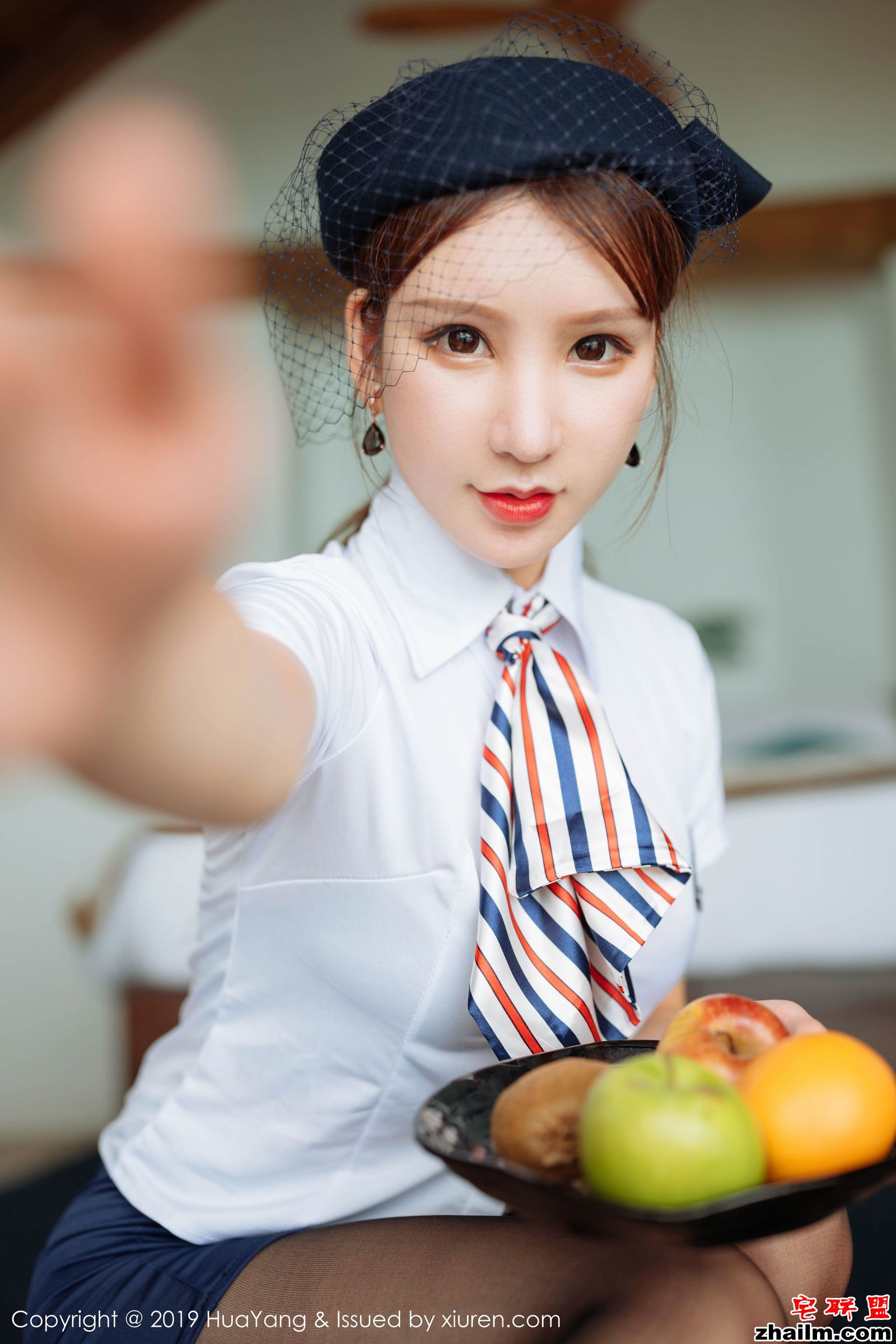 [HuaYang花漾] Vol.186 周于希Sandy - 空姐制服内衣丝袜诱惑第3张